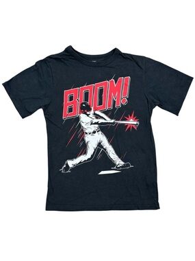 Children’s Place “Boom” Baseball Shirt Small 5/6